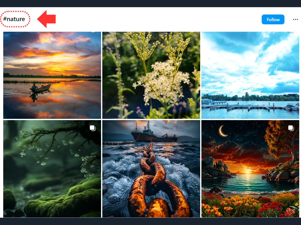 Nature Hashtag Search Result - Popular Hashtag